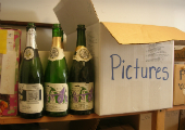 Archived Champagne Labels in the Dungeon